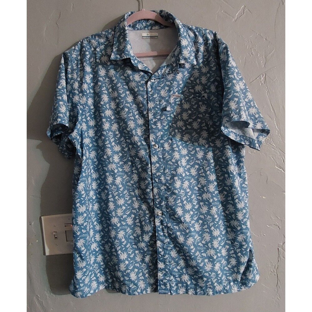 Columbia Sportwear Shirt Men Size L,Polyester, Pocker ,22 Inch Of Armp To Armp,